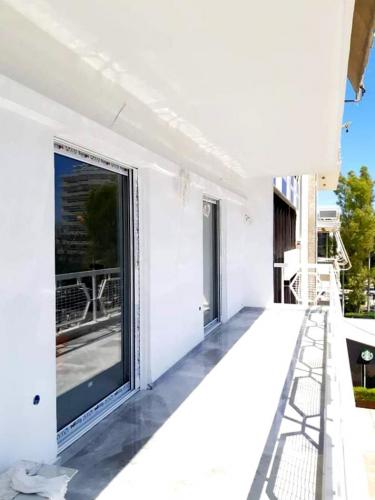 Πόρτες αλουμινίου συρόμενες, μονόφυλλες με σήτα, σειρά Europa 100