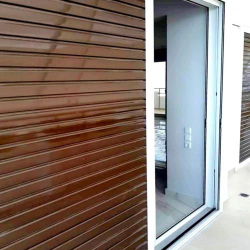 Πόρτα αλουμινίου συρόμενη, σειράς Europa 100